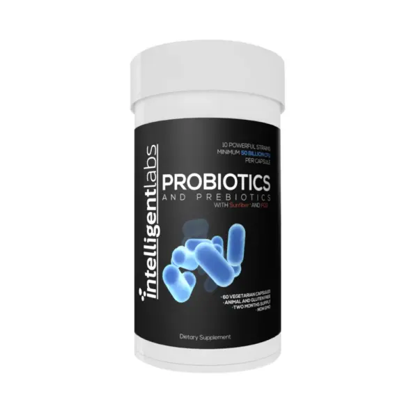 Intelligent Labs Adult Probiotics – 50 Billion CFU & Prebiotics (60 Caps)
