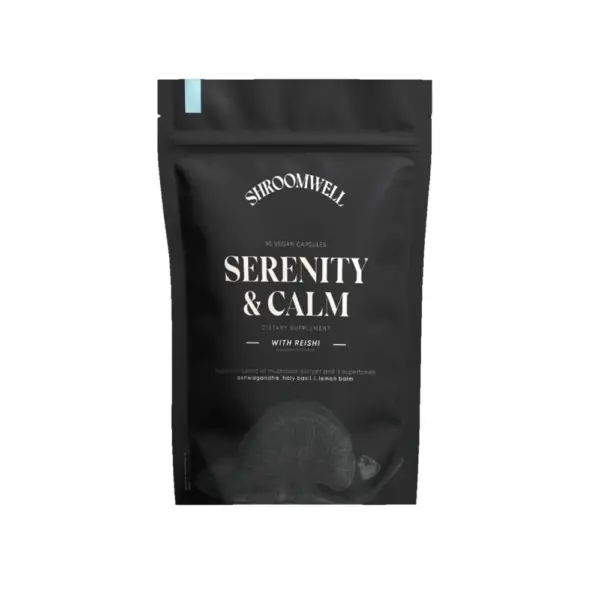 Shroomwell Serenity & Calm – Stress Relief & Sleep Support Capsules (90 Caps)
