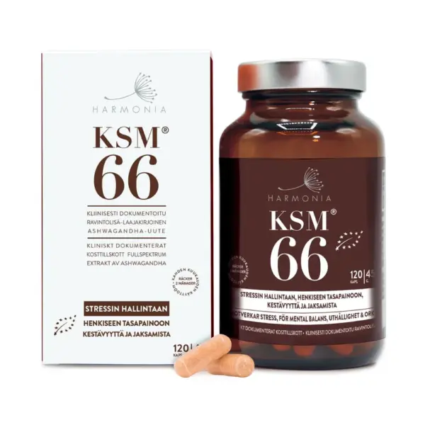 KSM66 Ashwagandha – Stress Relief & Energy Support (120 Capsules)