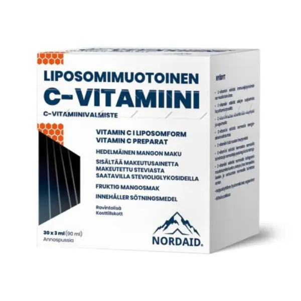 Nordaid Liposomal Vitamin C Sachets – 1000 mg, 30 x 3 ml